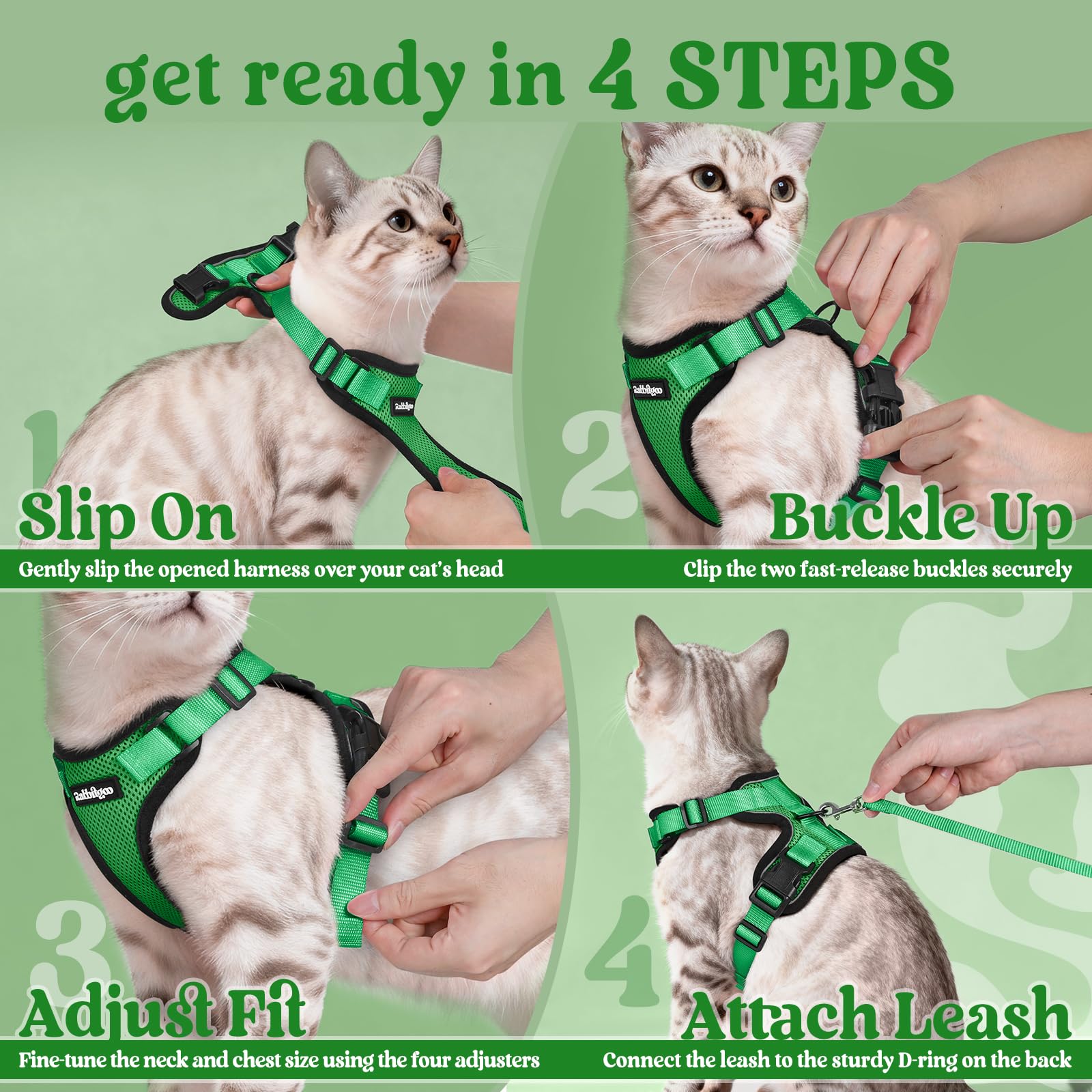 Rabbitgoo lightweight harness around 100 g ideal for daily wear