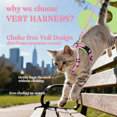Rabbitgoo harness with reflective strips increases visibility in low light