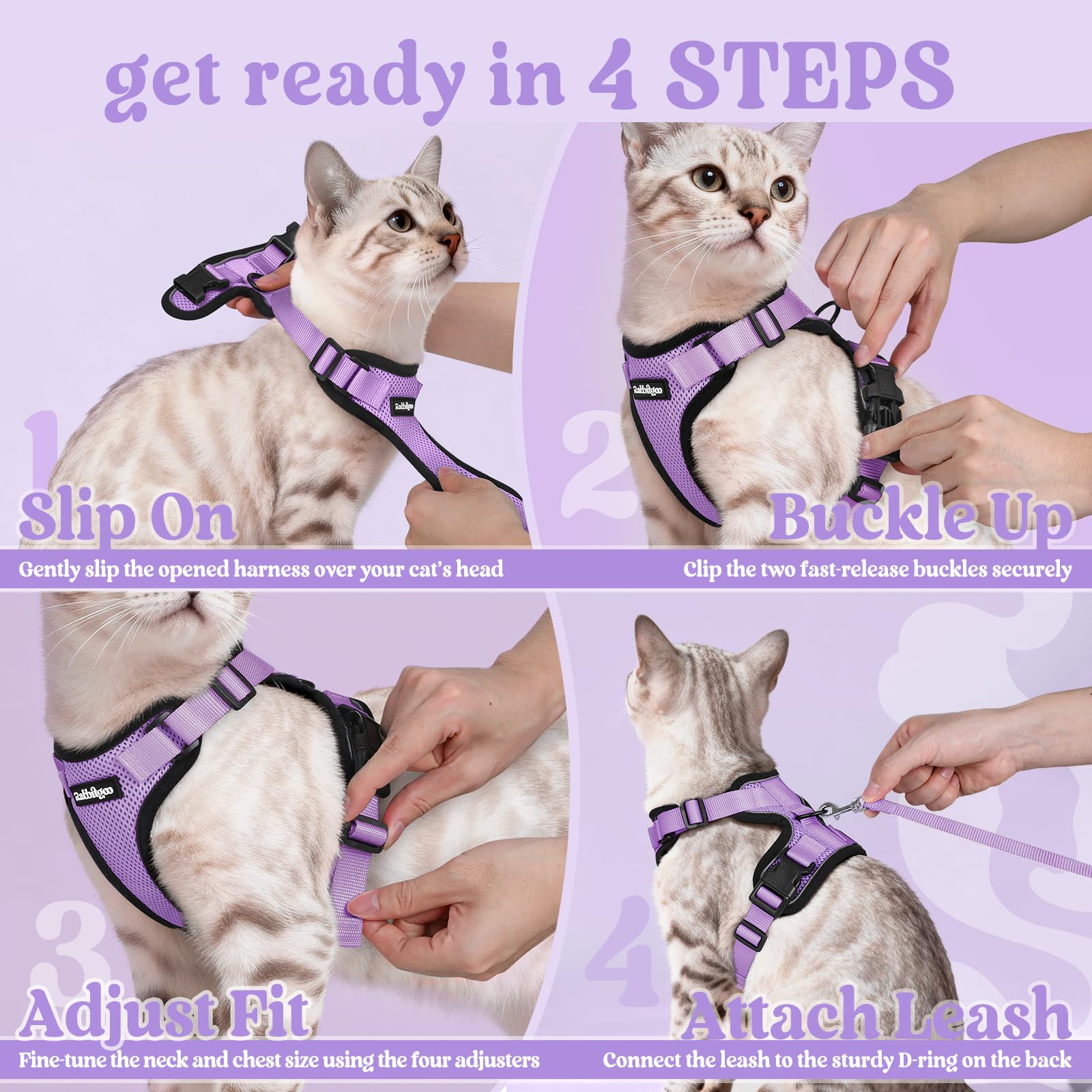 Rabbitgoo harness size chart helps find the perfect fit