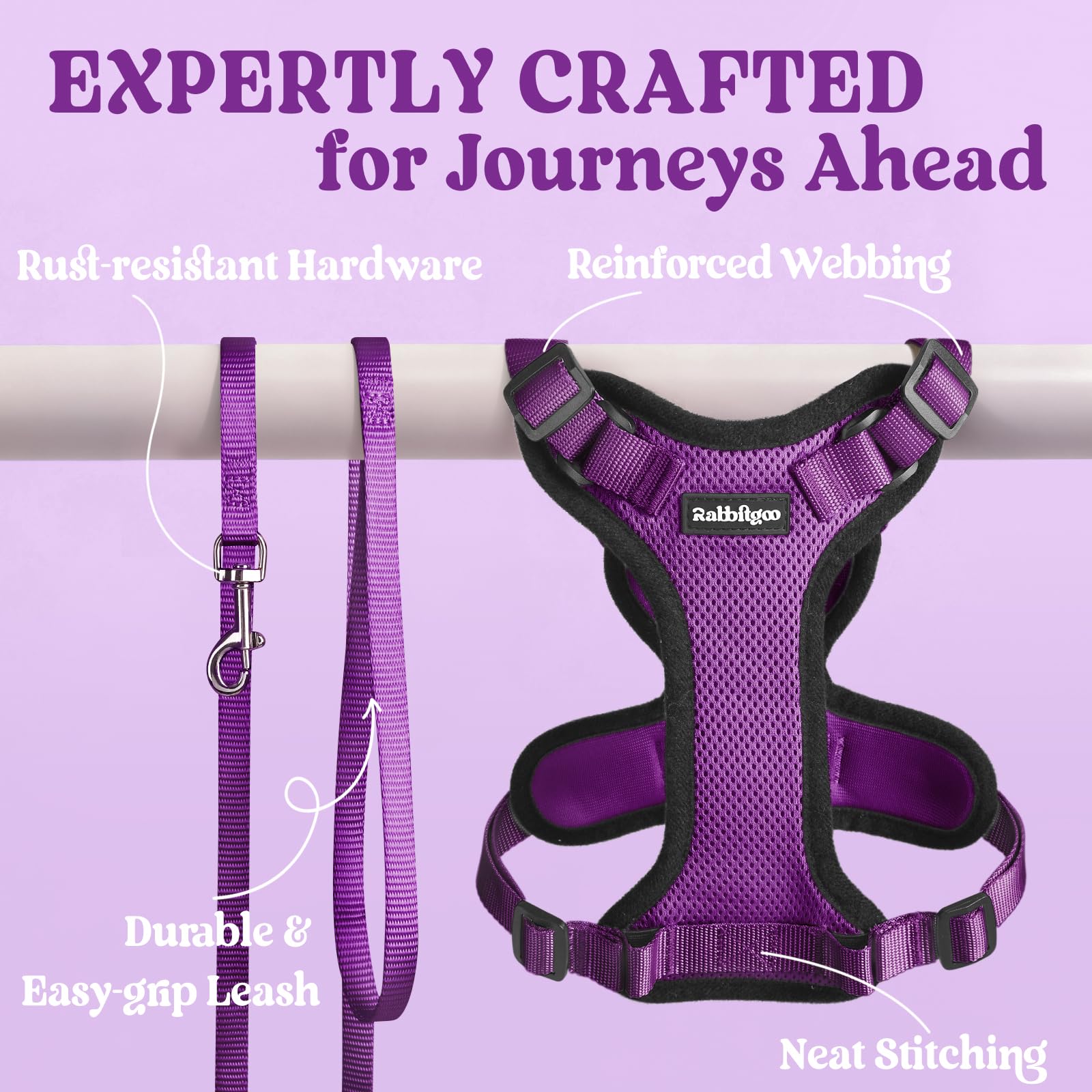 Rabbitgoo slip over head design makes fitting quick and easy.