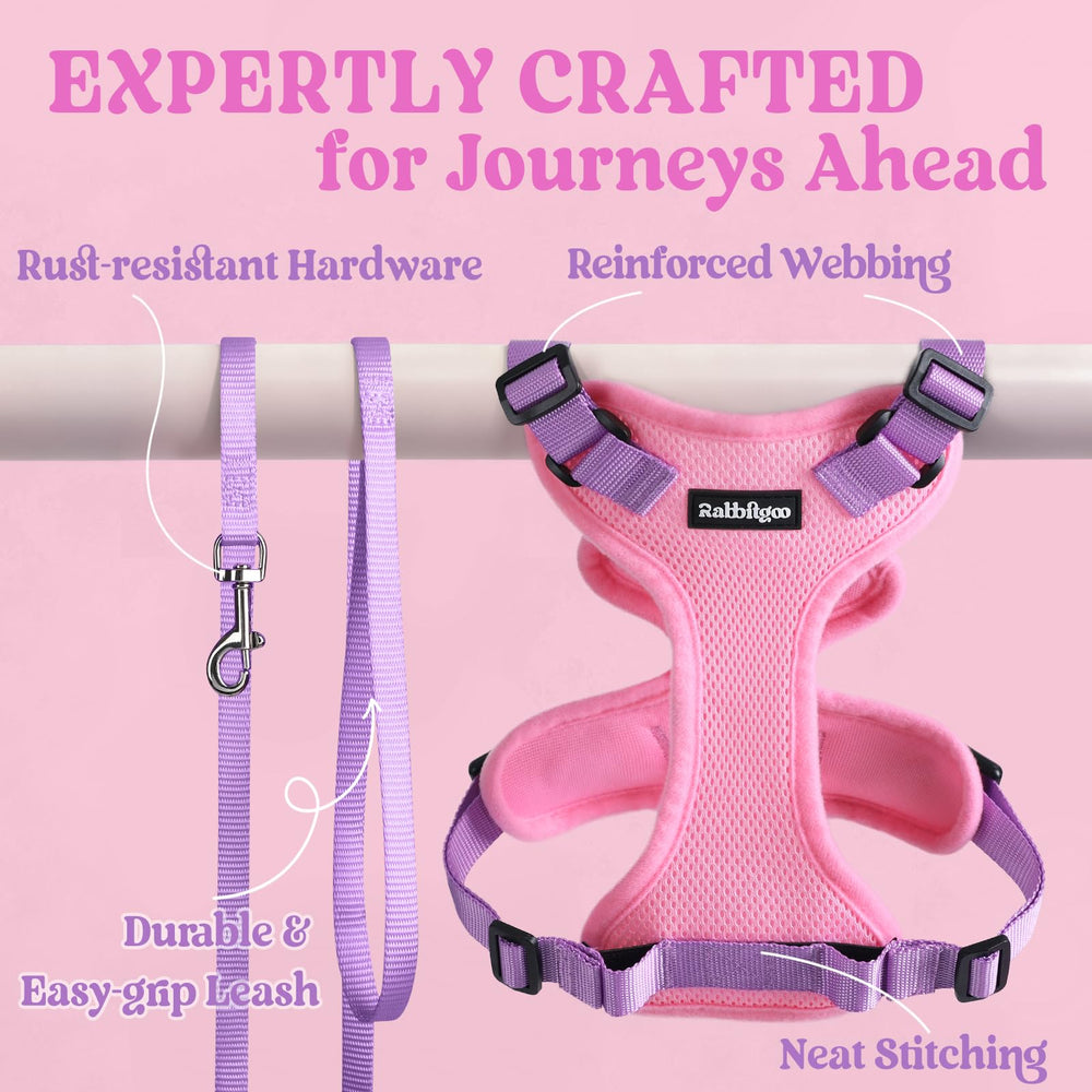 Rabbitgoo vest design distributes leash pressure away from the throat.