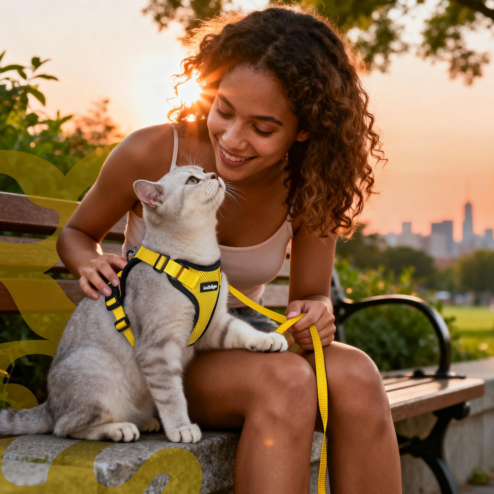 Rabbitgoo vibrant yellow design adds visibility and style.