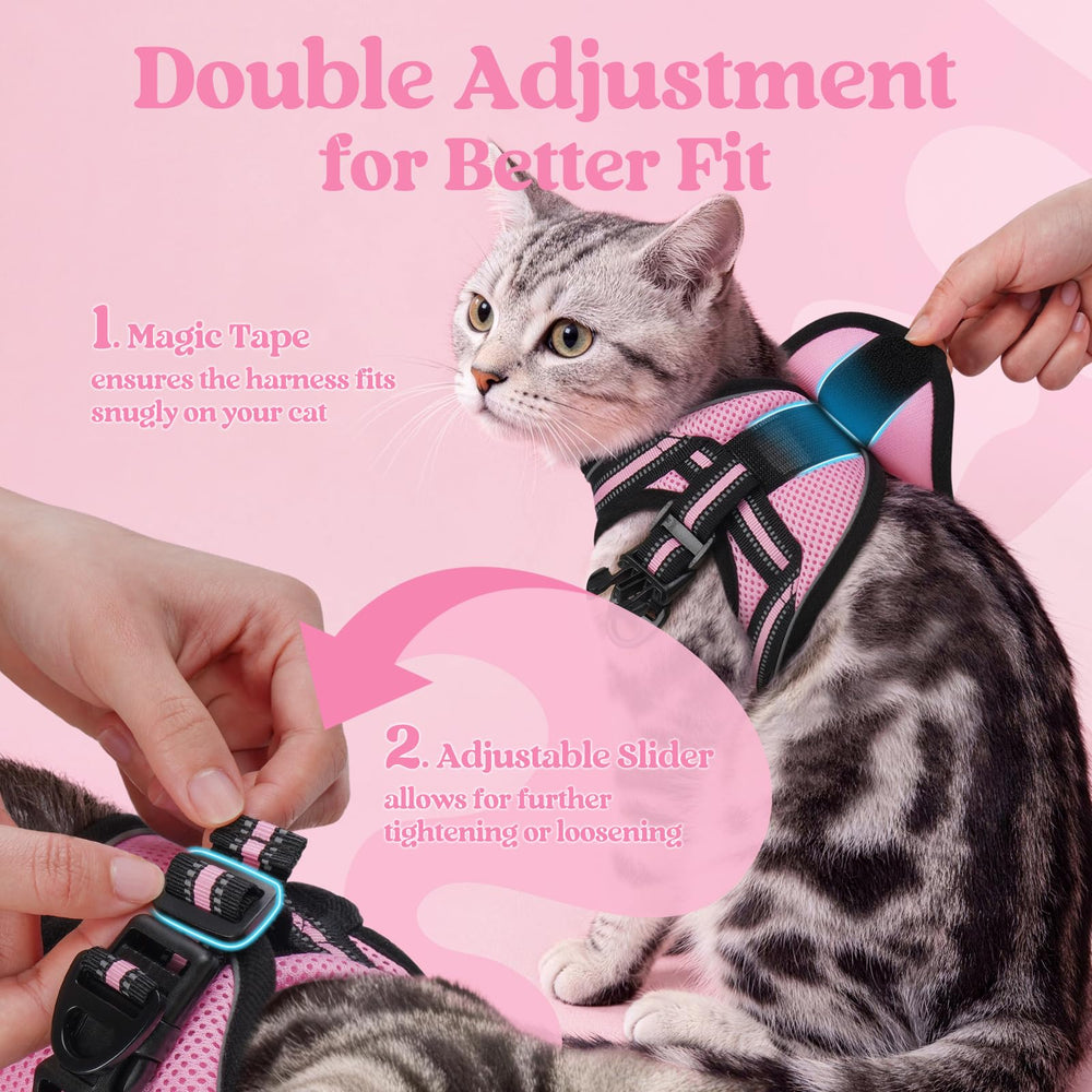 Rabbitgoo cat leash 59-inch length for relaxed outdoor strolls.