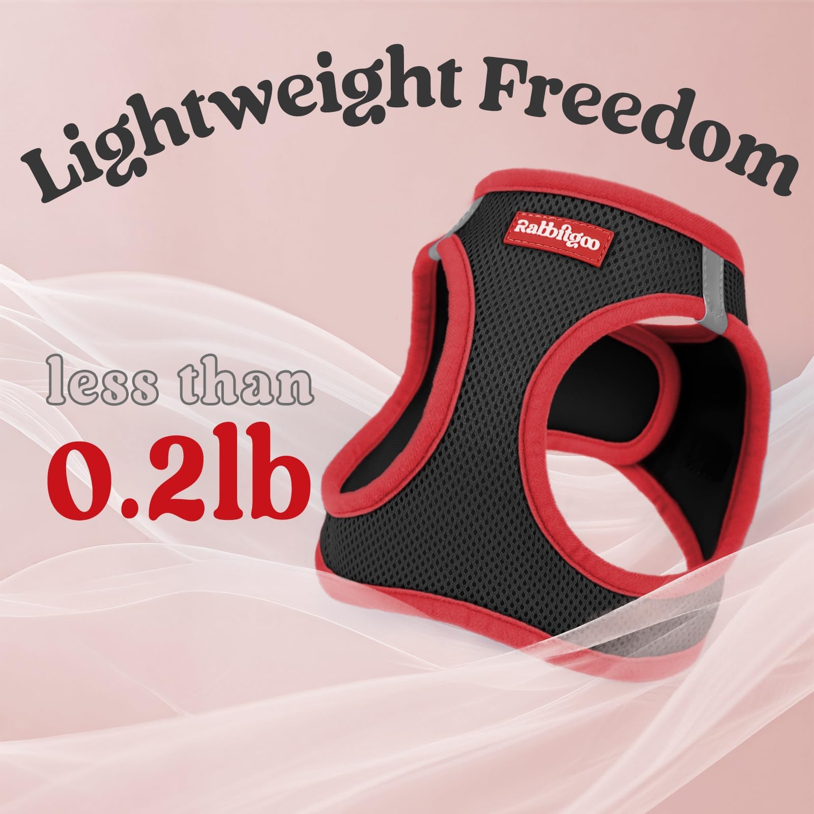 Rabbitgoo cushioned-handle leash providing a comfortable grip.