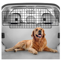 Rabbitgoo dog barrier main panel extended to fit wide SUV cargo areas for safer transport