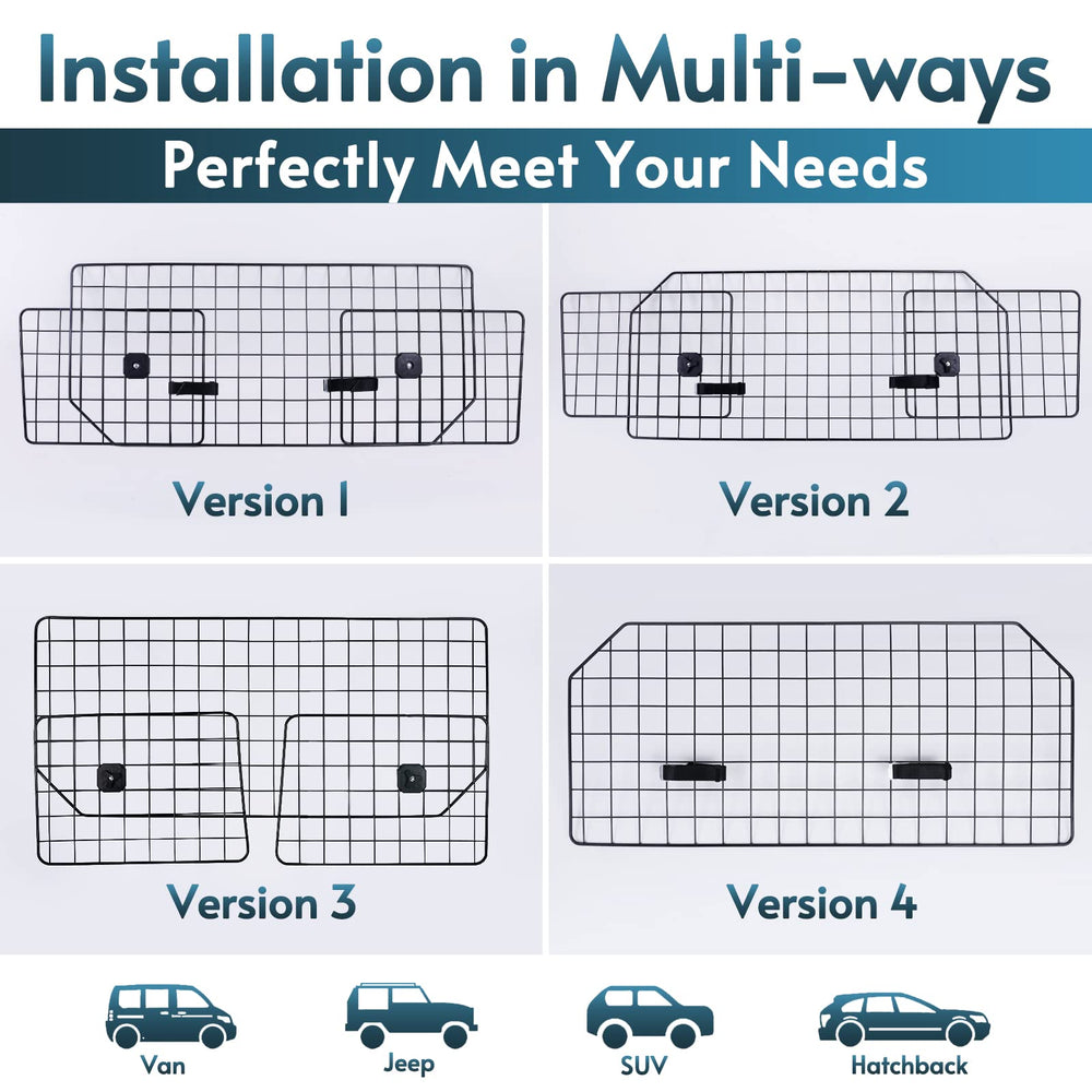 Rabbitgoo universal-fit design adapts to most SUVs and vans