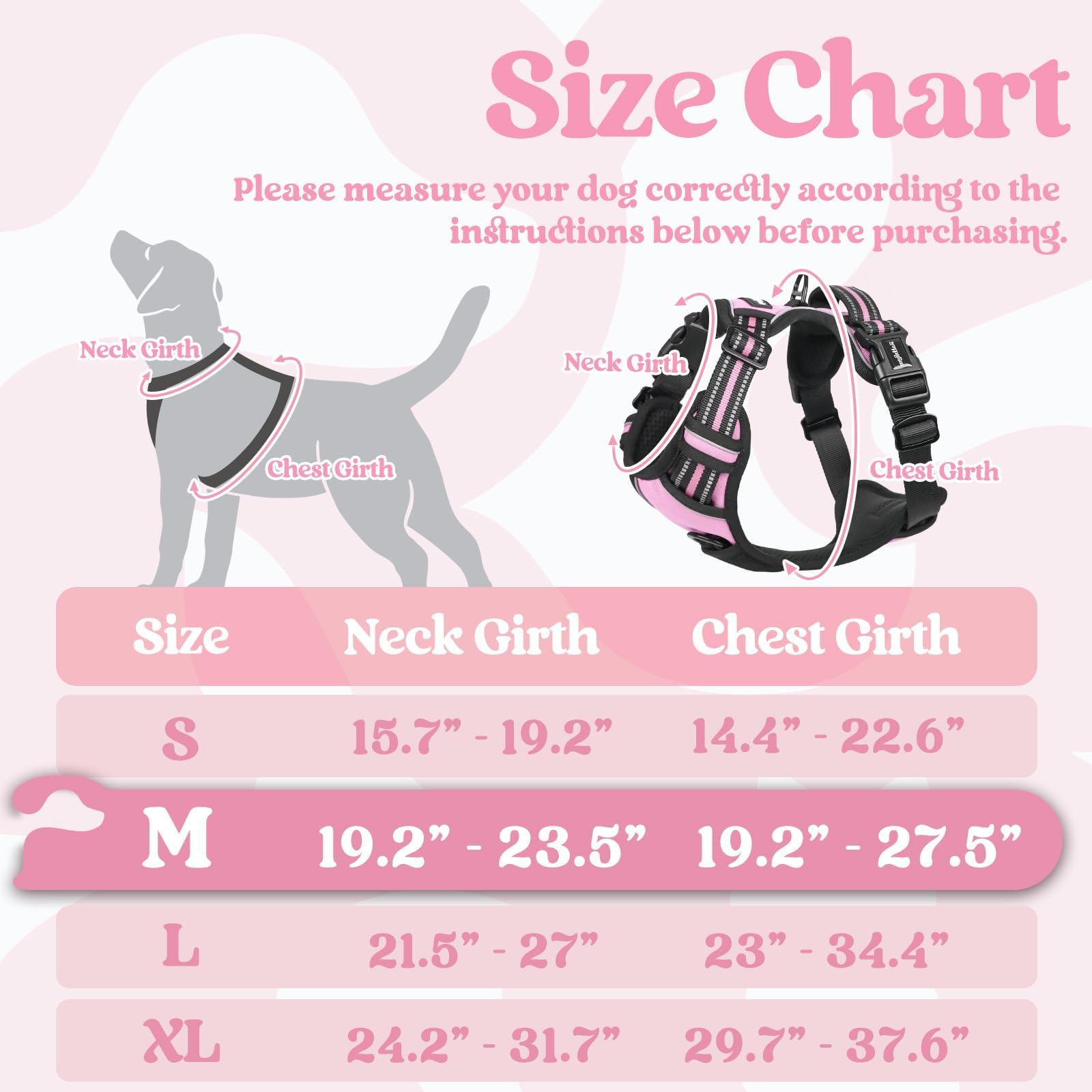 Rabbitgoo dog harness with 3 quick-release buckles for easy on/off.