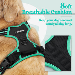 Rabbitgoo adjustable padded straps provide a comfortable fit for growing large dogs