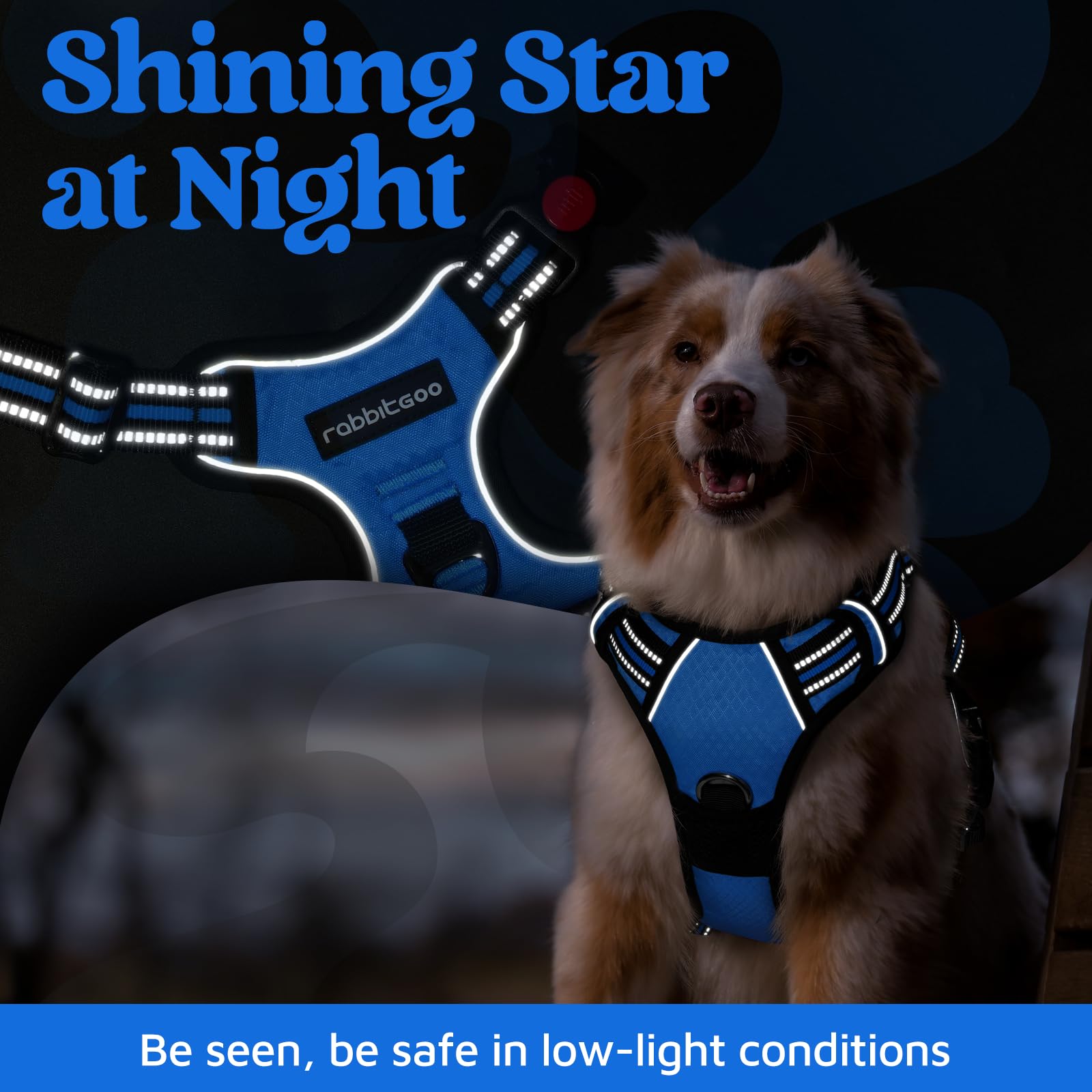 Rabbitgoo adjustable sliders tailoring a precise fit for large dogs