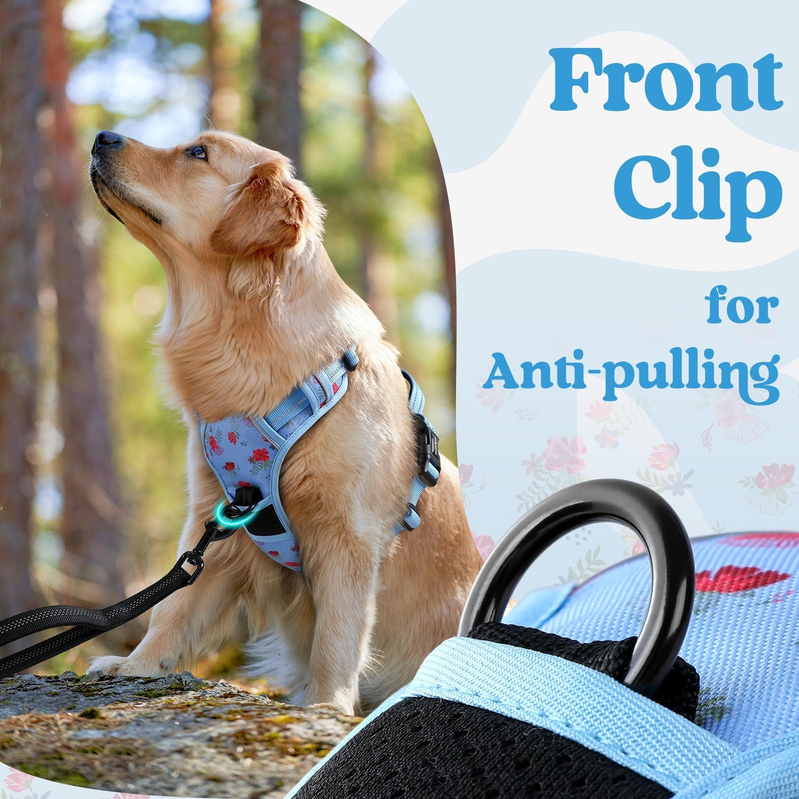 Rabbitgoo air mesh padding, breathable for cool, comfortable wear