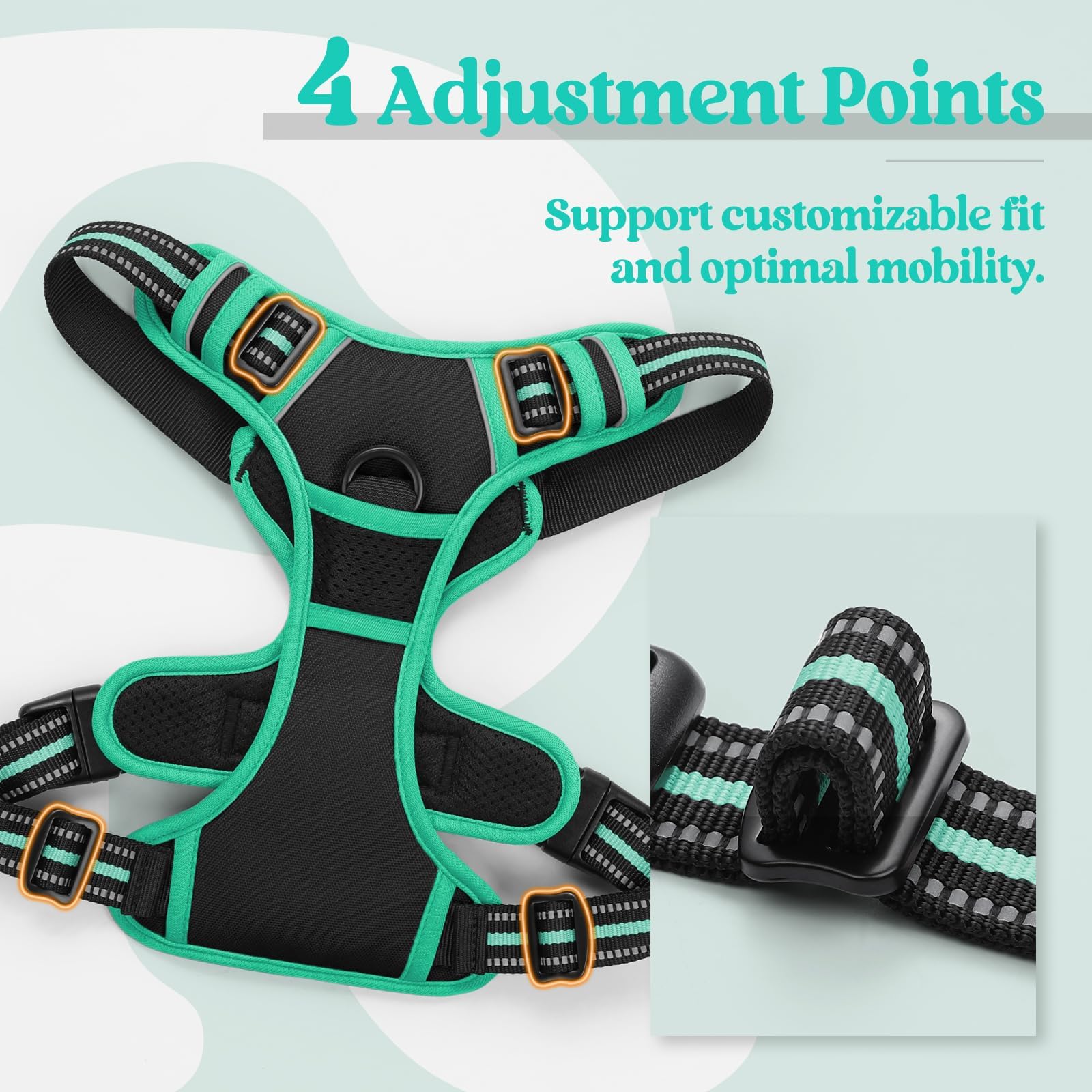 Rabbitgoo easy-on-off design with quick-release buckles for hassle-free fitting