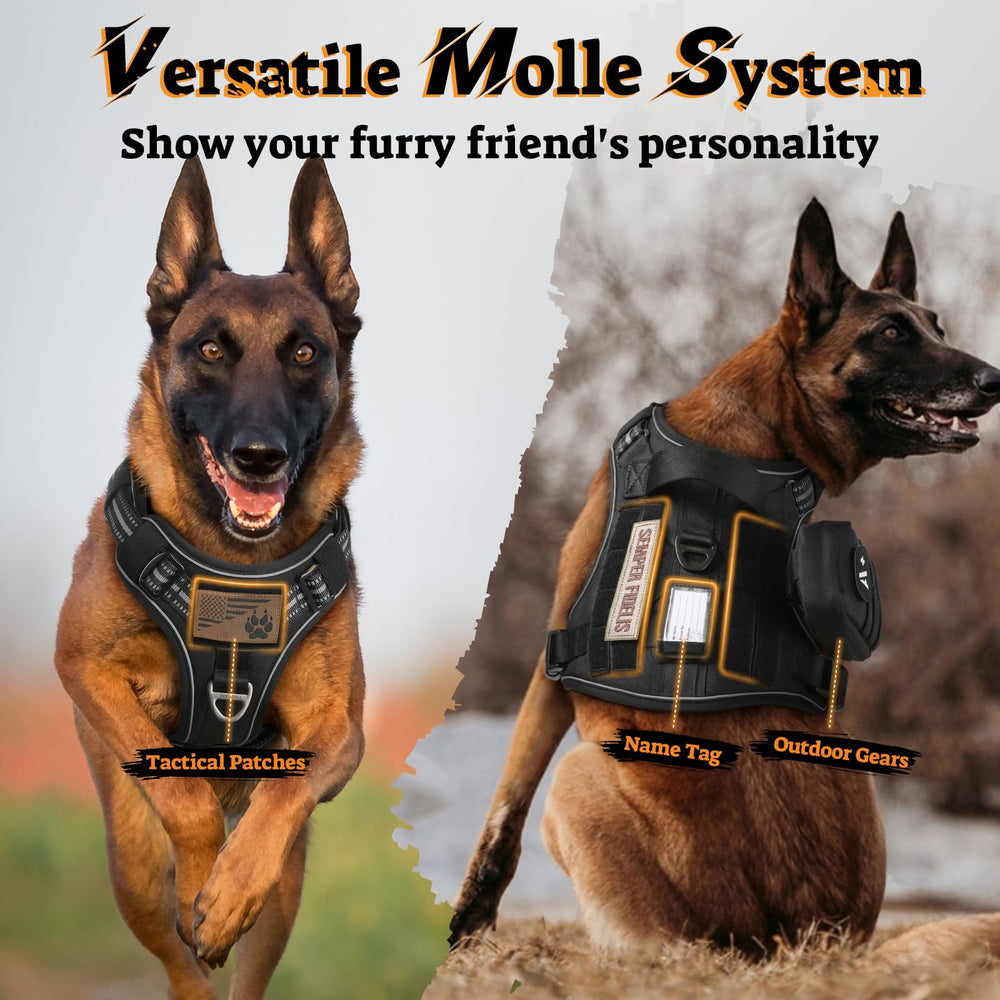 Rabbitgoo Molle vest with removable ID card slot.
