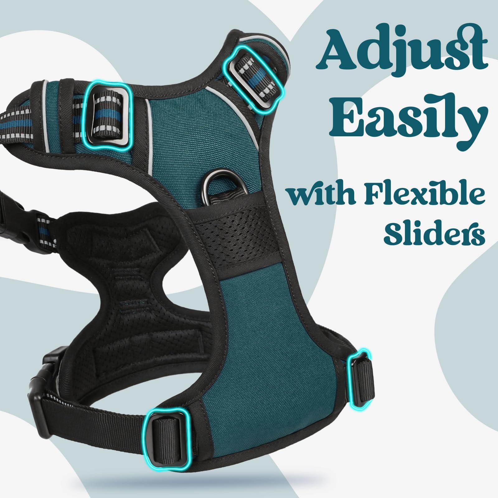 Rabbitgoo harness control handle for precise guidance and lifting assistance.