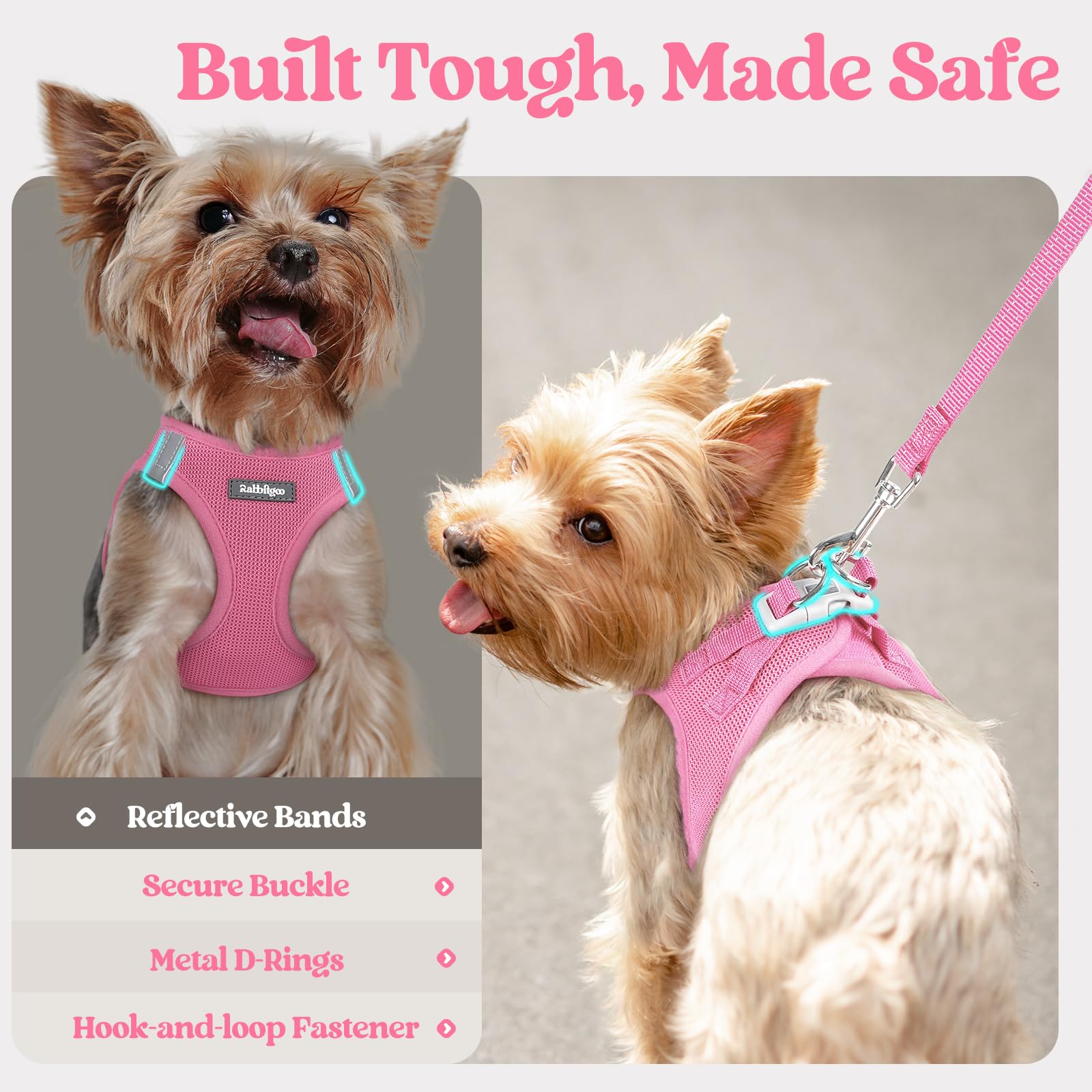 Rabbitgoo magic-tape and buckle closure provide a snug adjustable fit