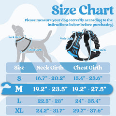 Rabbitgoo dog harness quick-release buckles enable easy on-off without fuss.