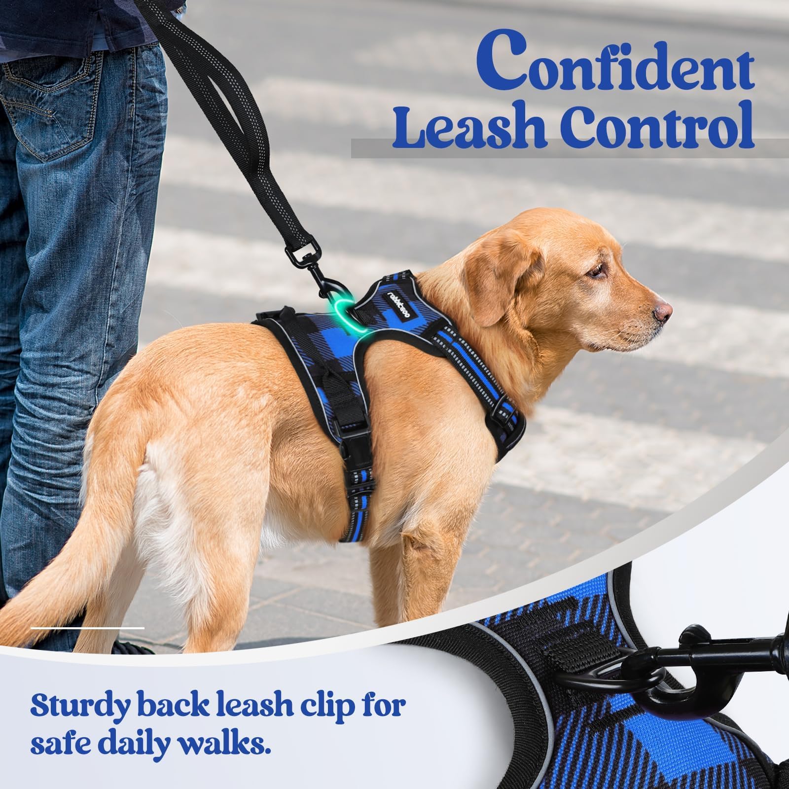 Rabbitgoo adjustable straps suit different dogs with room to grow