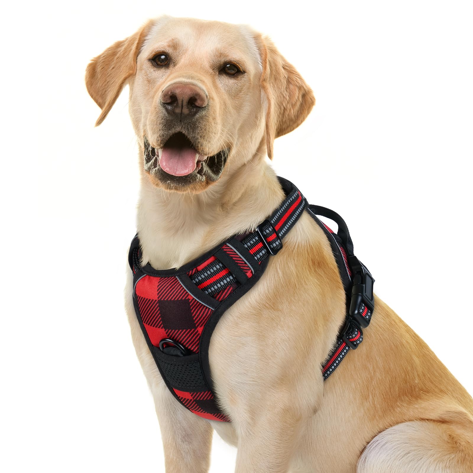 Rabbitgoo harness with front clip reduces pulling for safer walks.
