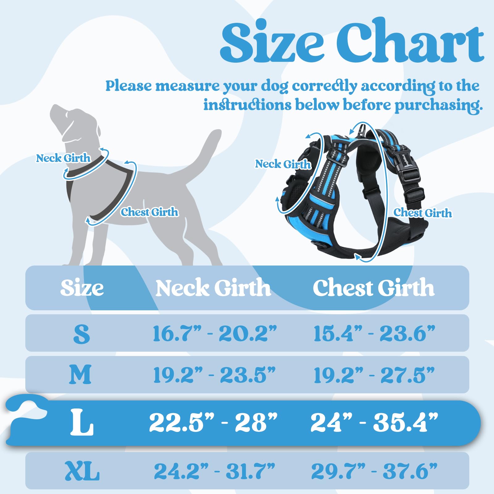 Rabbitgoo dog harness featuring quick-release buckles for easy on off