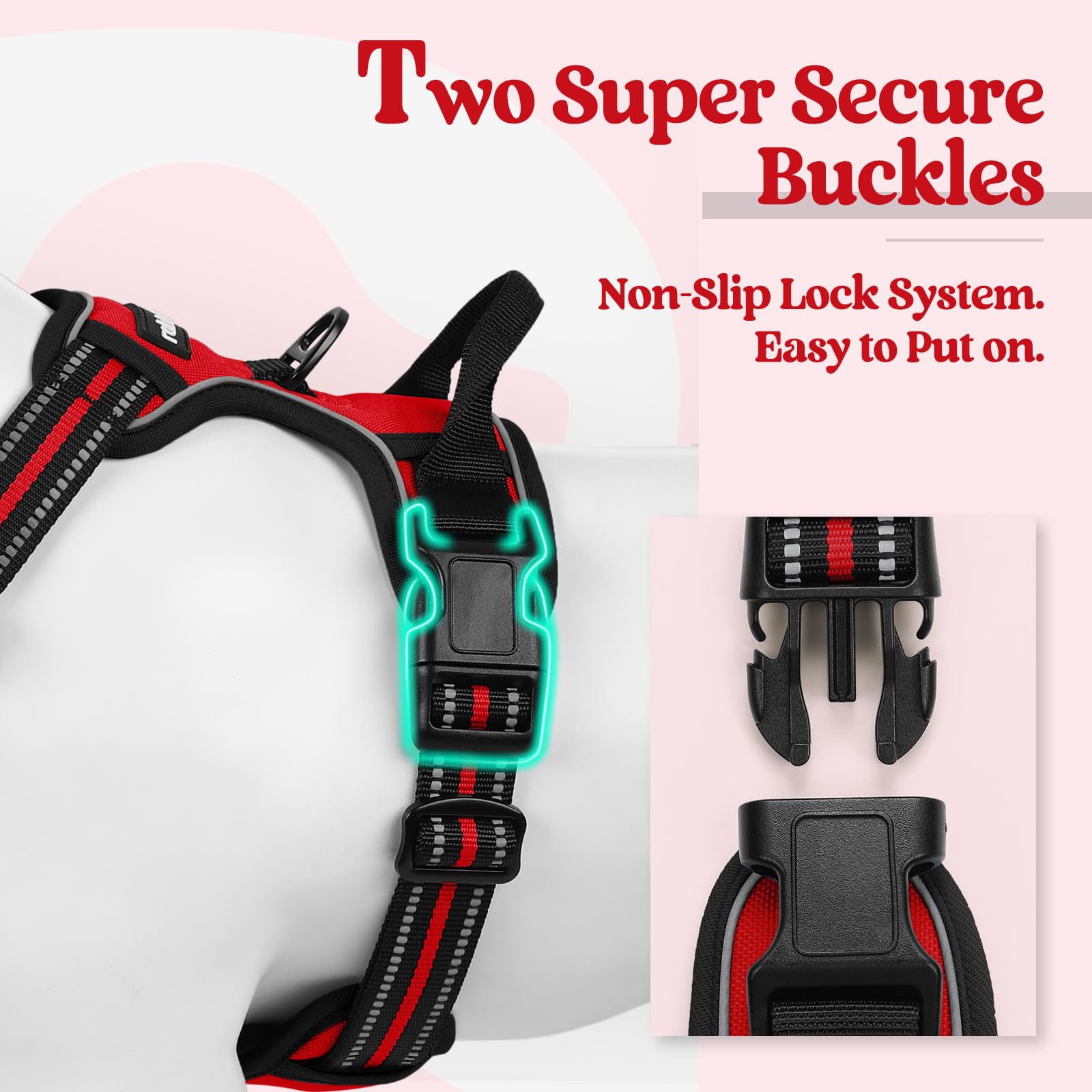 Rabbitgoo reflective straps glow at night for safer evening or dawn strolls