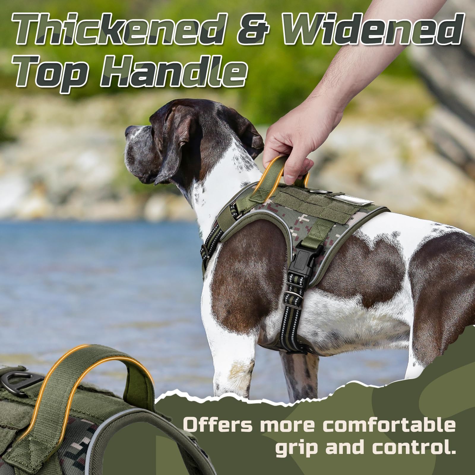 Rabbitgoo harness soft mesh padding keeps dog cool and comfy.