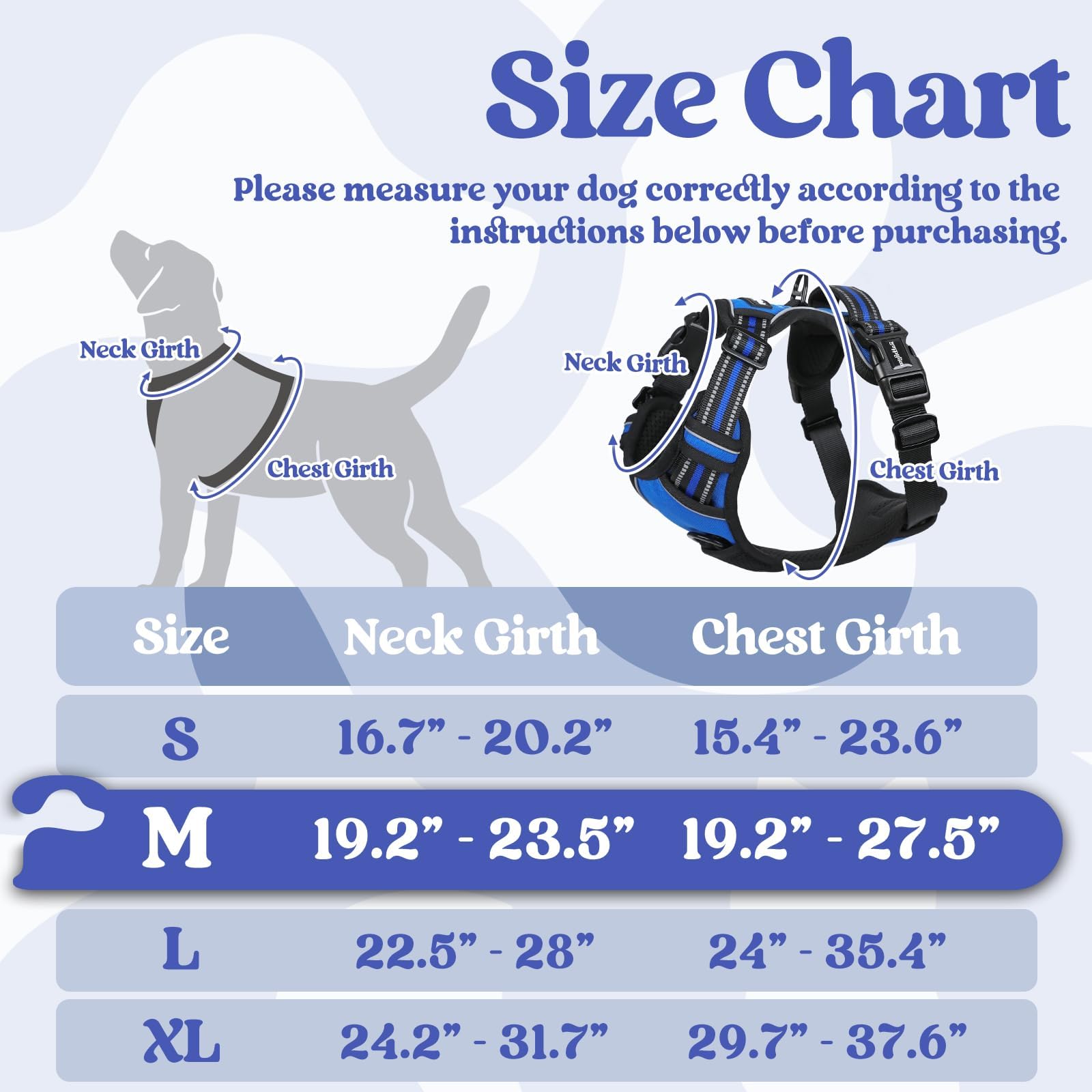 Rabbitgoo harness with three buckles enables quick on and off.