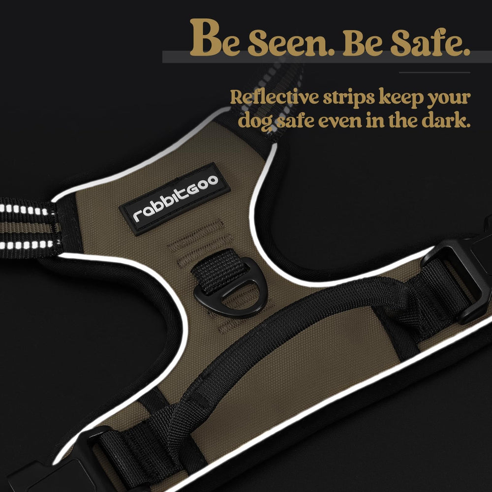 Rabbitgoo top handle provides extra control during training or crowded areas.