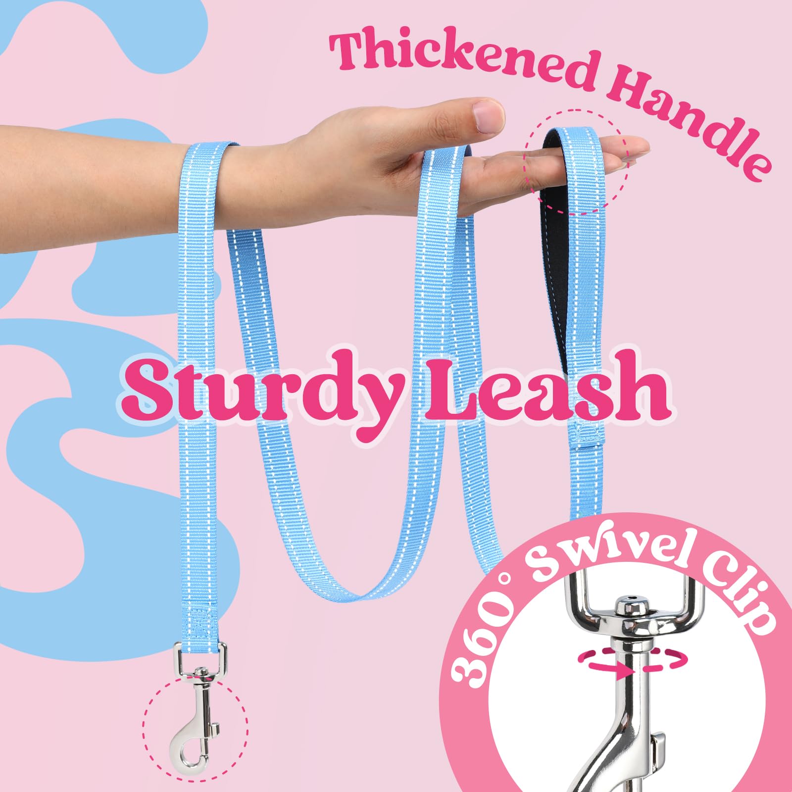 Rabbitgoo dual rear D-rings provide secure leash attachment