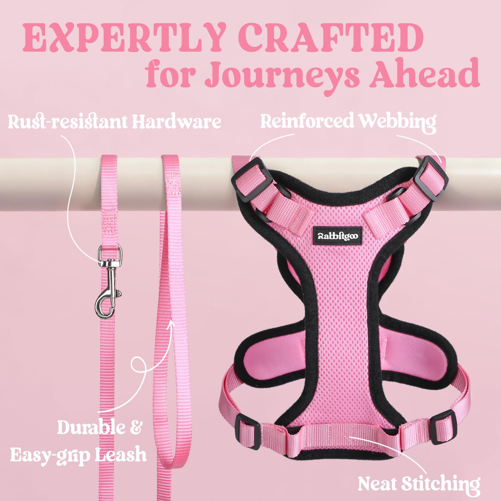 Rabbitgoo easy-on design lets you slip over the head quickly.