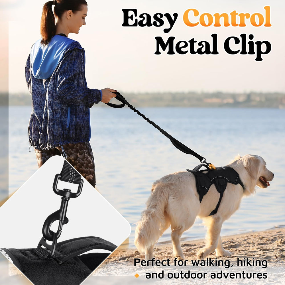 Rabbitgoo escape-proof chest straps, close-up, secure restraint for larger and active dogs.