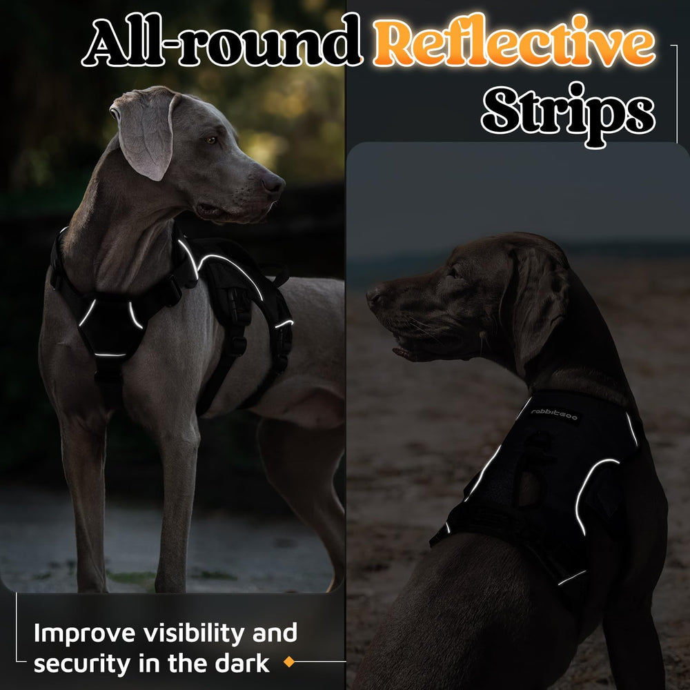 Rabbitgoo night visibility, dark scene, reflective strips boost walk safety.
