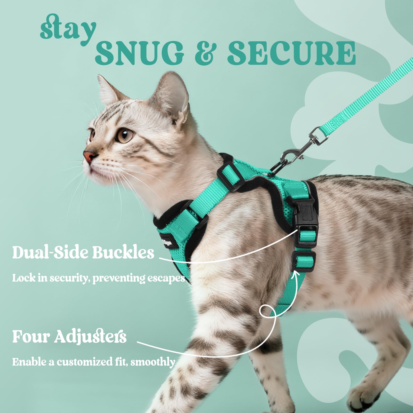 Rabbitgoo 4.9ft leash provides reliable walking control