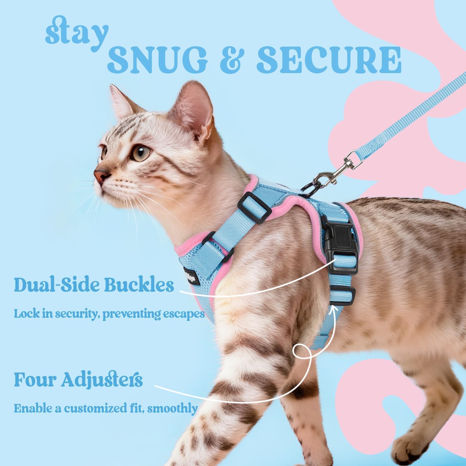 Rabbitgoo 4.9ft leash provides reliable control from a comfortable distance