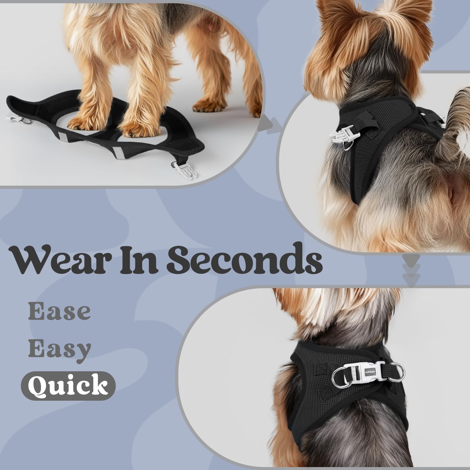 Rabbitgoo magic tape closures and buckle prevent escapes