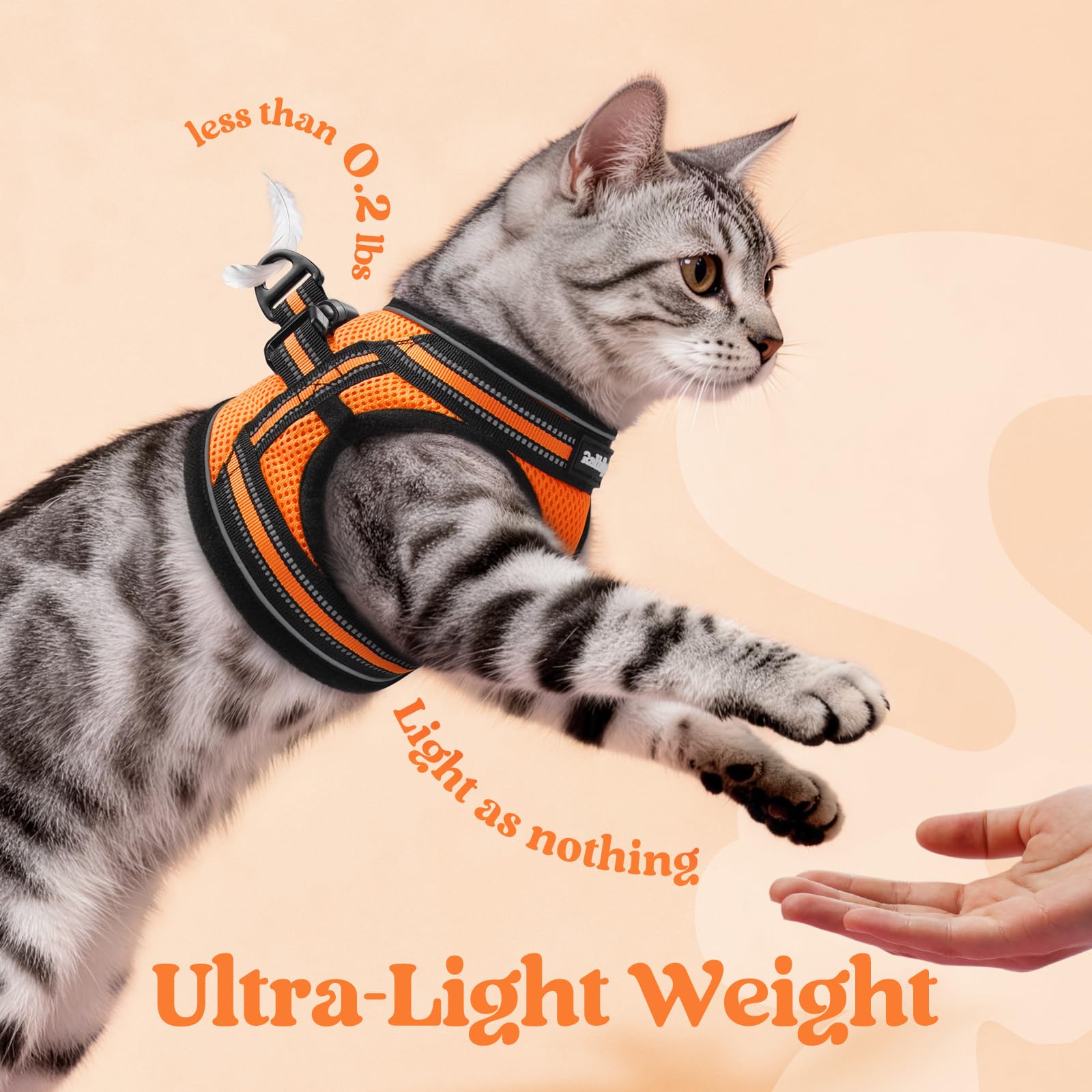 Rabbitgoo no-slip-over-head design highlights easy, gentle wear.