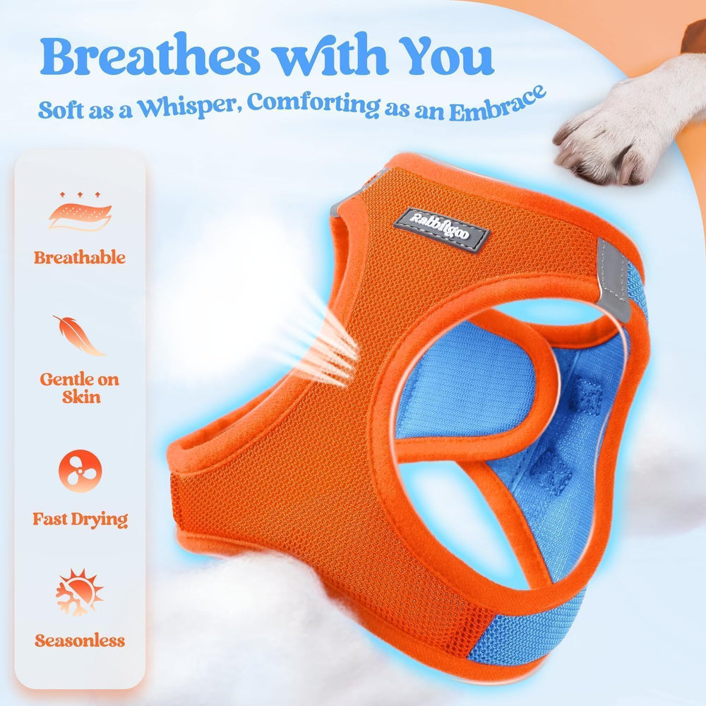 Rabbitgoo safety back D-rings vest harness distributes pulling.