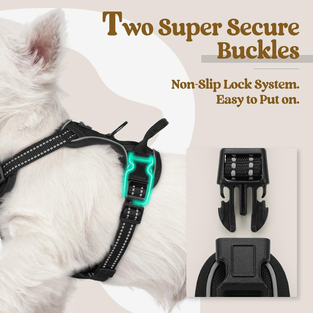 rabbitgoo soft padded oxford harness keeps small dogs comfortable