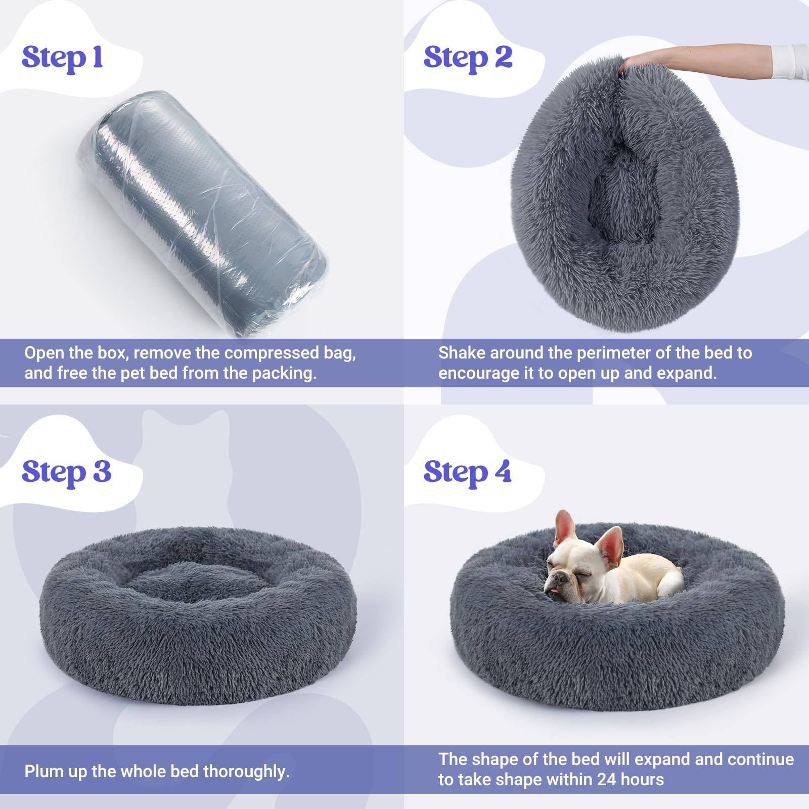 Durable stitching on Rabbitgoo bed ensures everyday use remains sturdy
