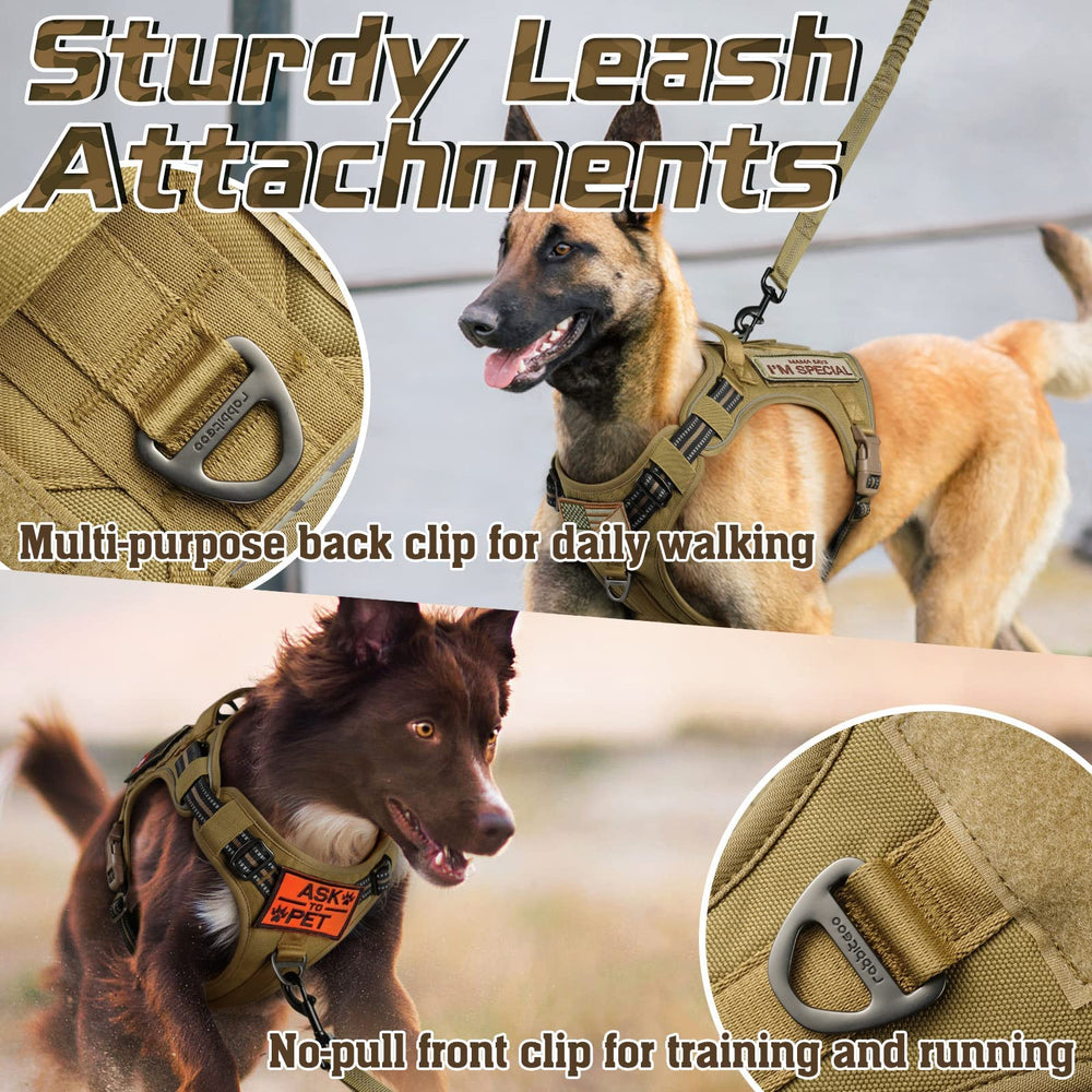 Rabbitgoo tactical harness ID card slot for quick identification.