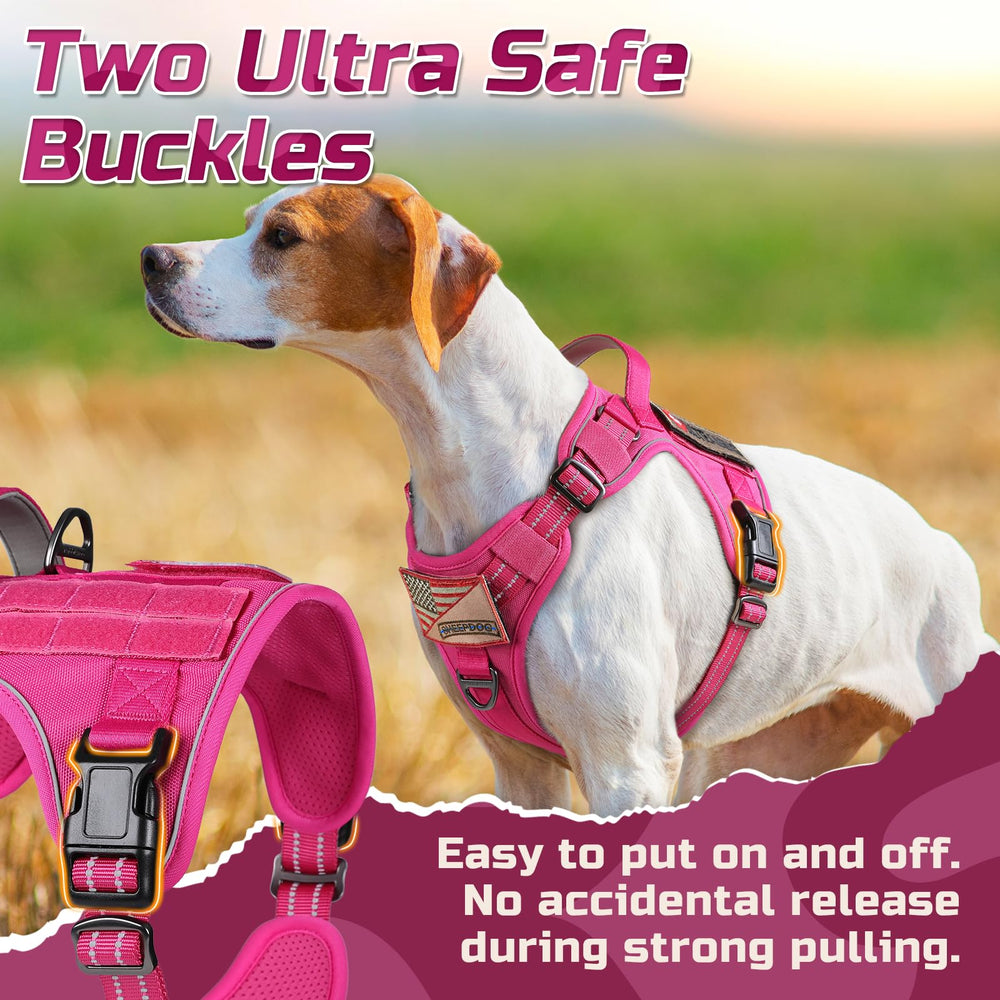 Rabbitgoo padded harness offers breathability and comfort during outdoor activity.