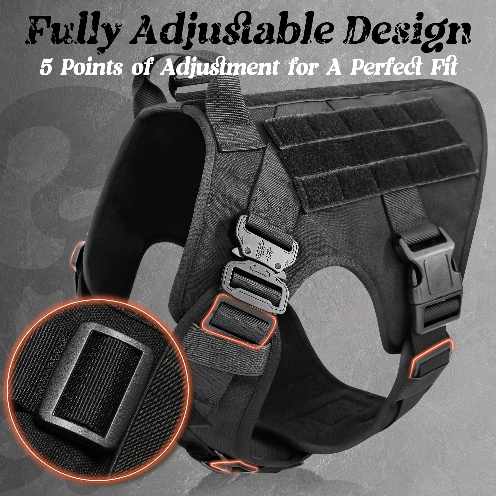 Rabbitgoo padded shoulders and breathable mesh keep dogs comfortable.