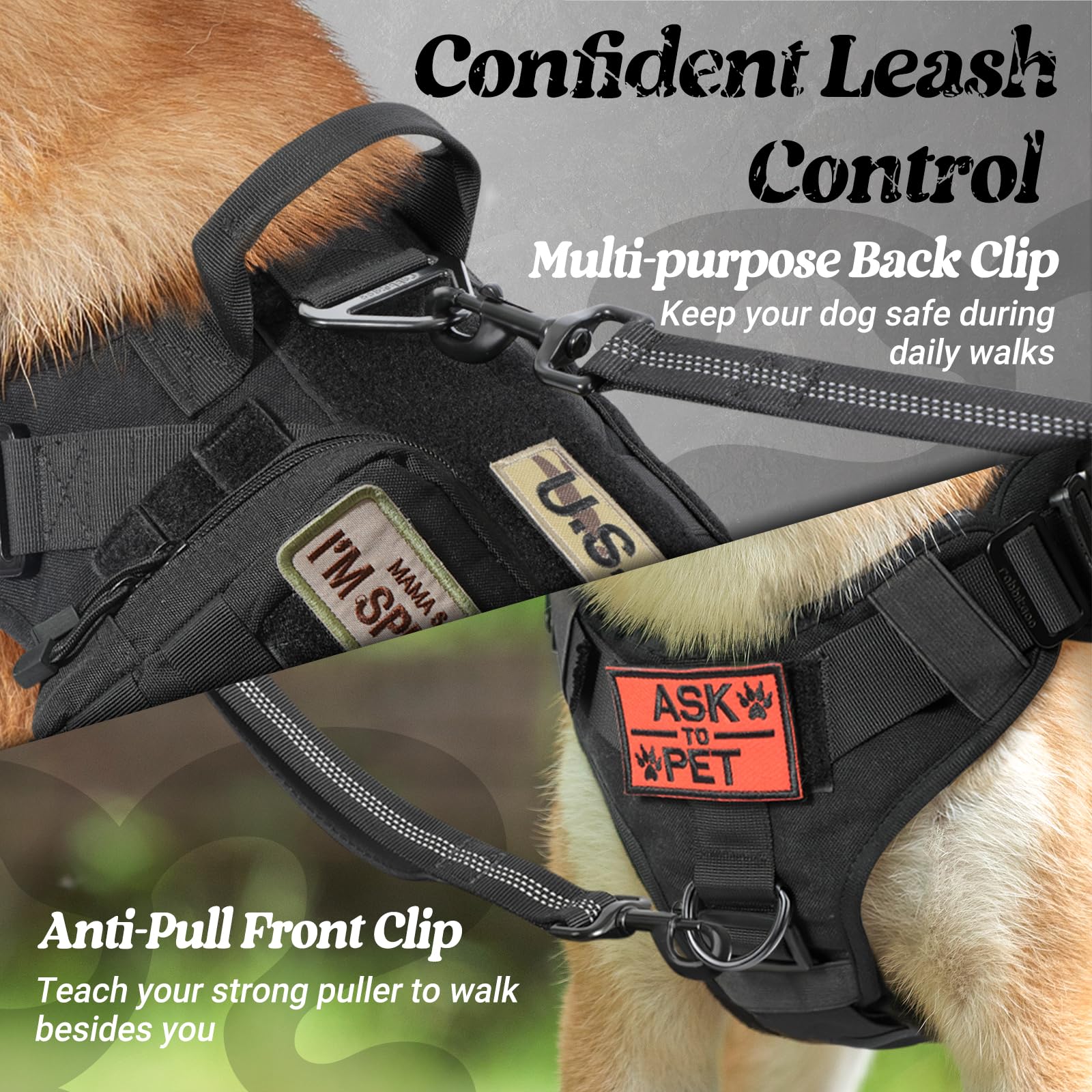 Rabbitgoo four quick-release buckles for easy on/off