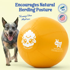 Race&Herd 25-inch XXL Herding Ball side view ideal for fetch and training