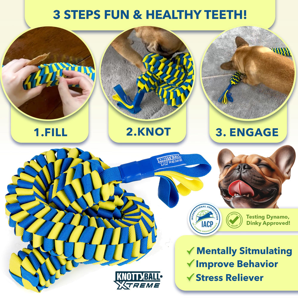 Race&Herd KnottyBall Xtreme easy cleaning after play.