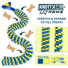 Race&Herd KnottyBall Xtreme with treat pockets enabling extended nose work and rewards.
