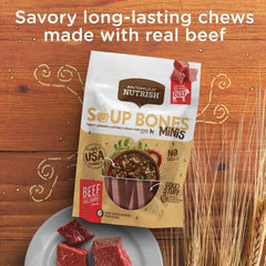 Rachael Ray Nutrish Soup Bones Minis dog chew close-up with tender center