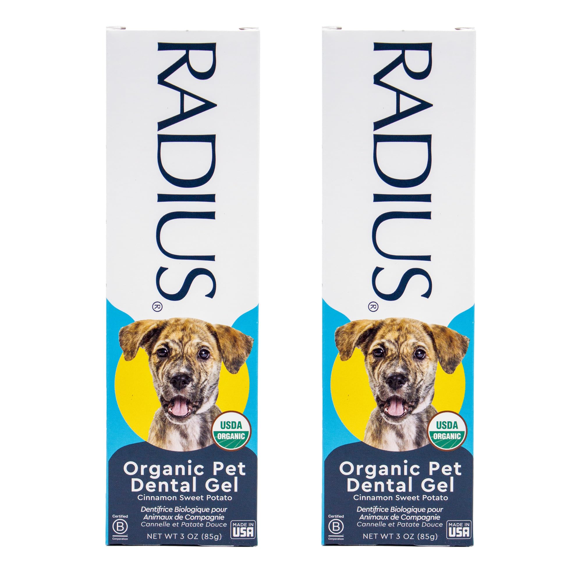 Radius canine toothpaste tube cinnamon sweet potato for fresh breath and clean teeth