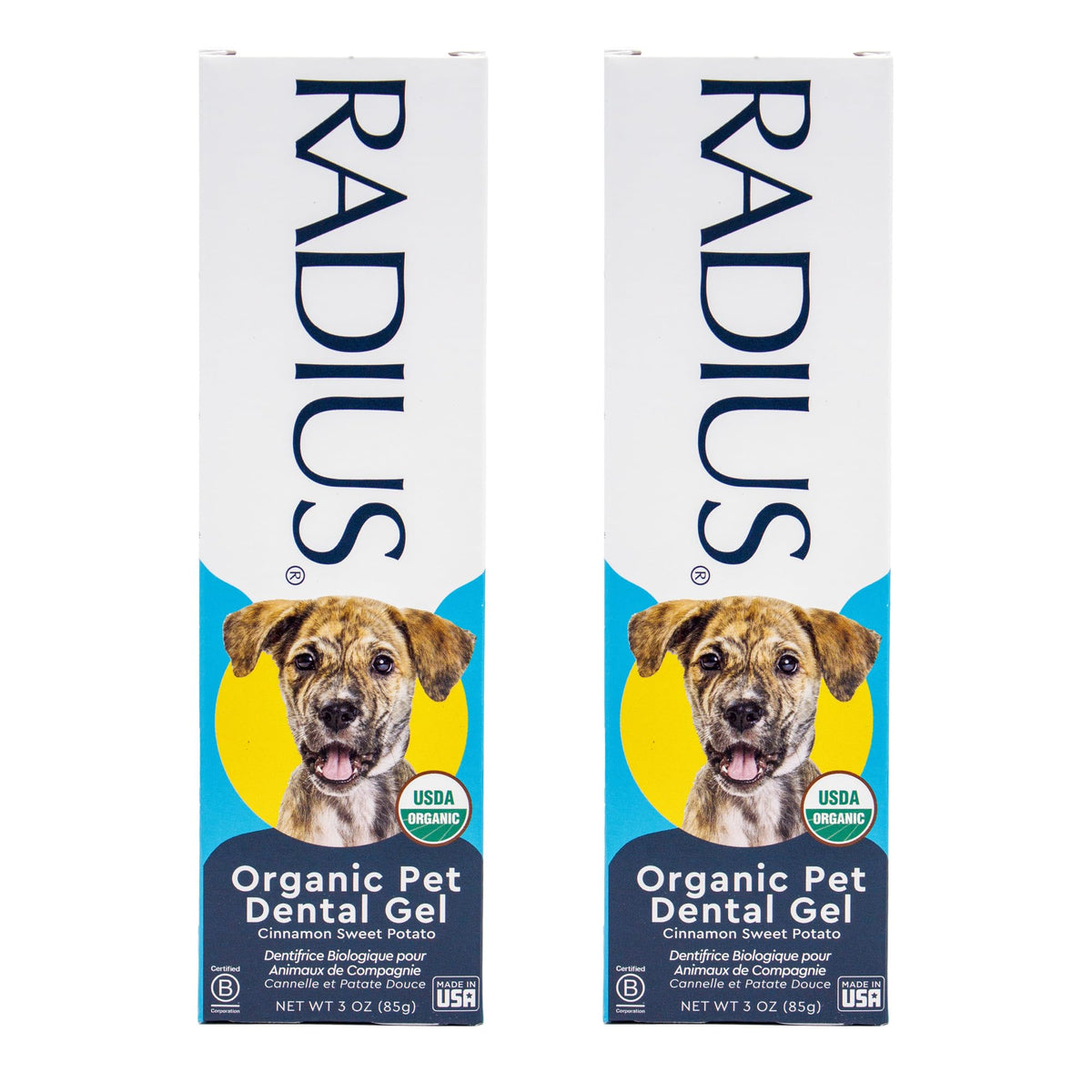 Radius canine toothpaste tube cinnamon sweet potato for fresh breath and clean teeth