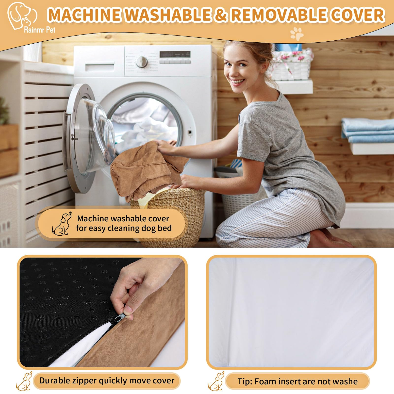Rainmr 4-inch headrest pillow distributes pressure for comfort.