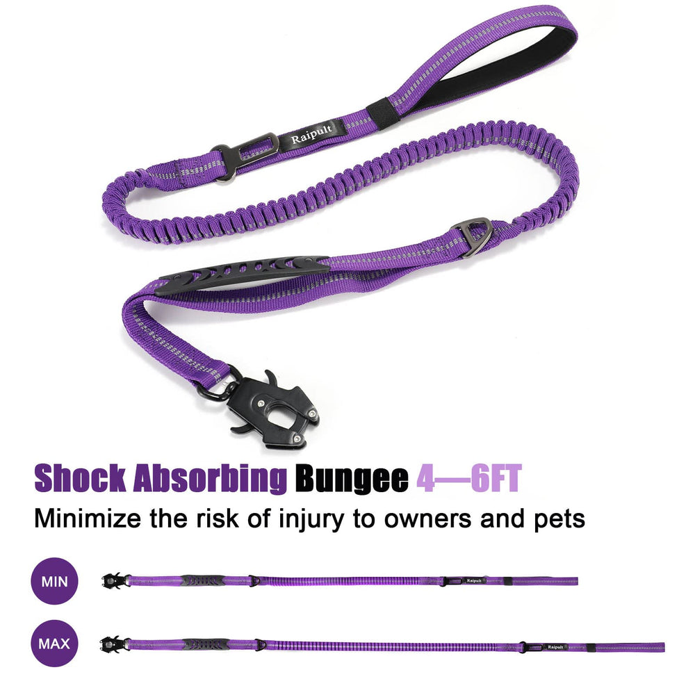 Raipult night-ready leash with reflective threads for safer evening strolls.