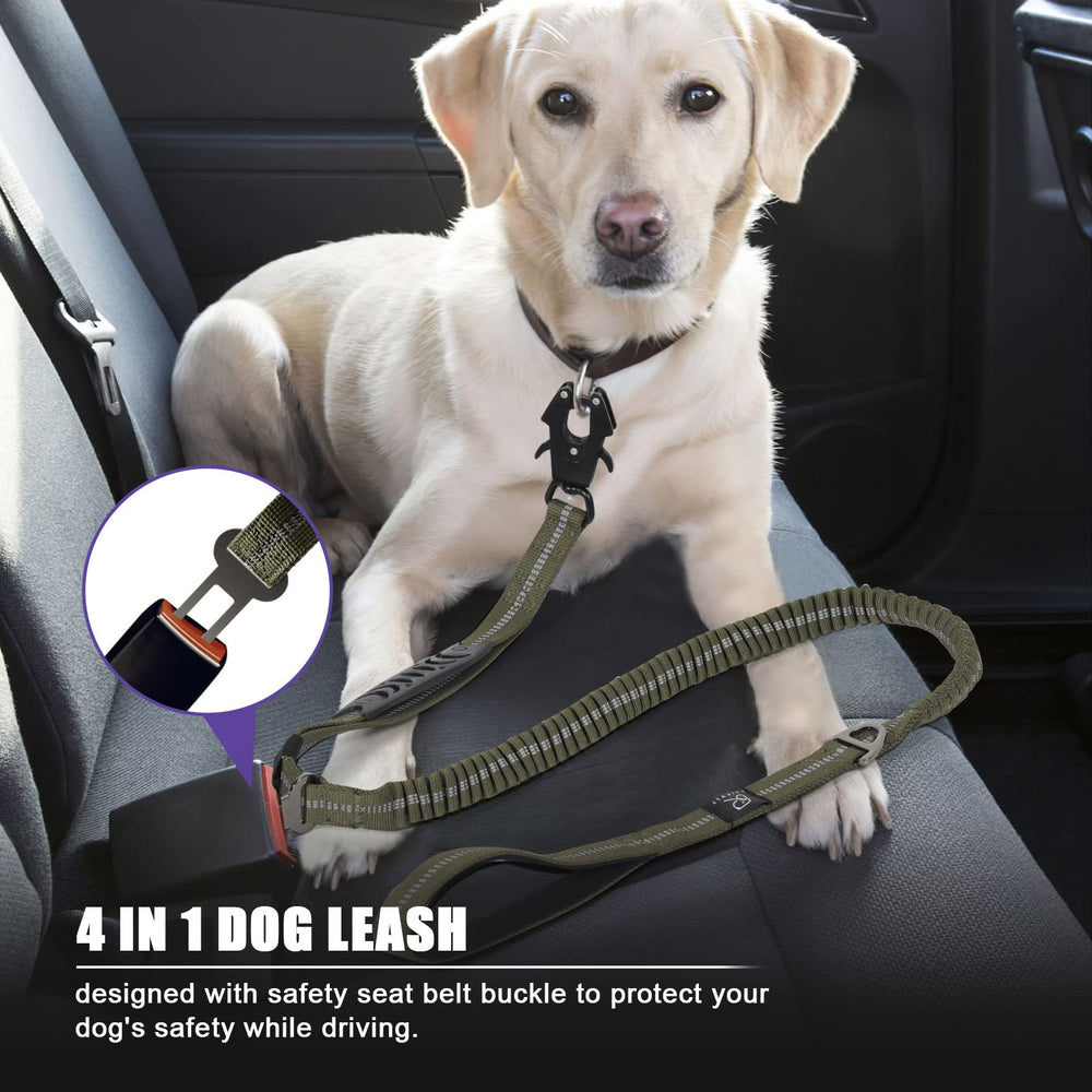 Raipult Tactical Dog Leash elastic bungee absorbs shocks during sudden pulls.